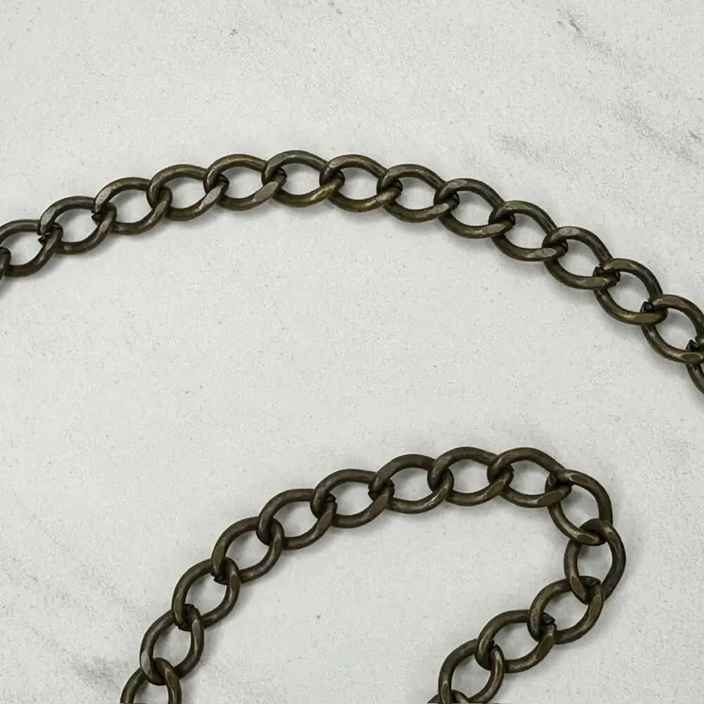Western Concho Gold Tone Floral Chain Belt One Size (OS) ✨
